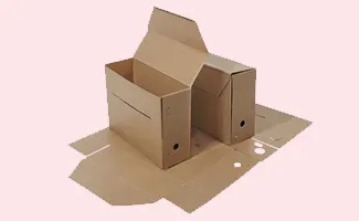 Archiefdozen voor het ordenen en opslaan van documenten voor versnippering