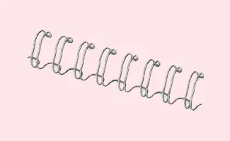 metalen draadruggen voor A4 inbindmachines met wirebinding