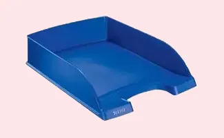 Brievenbakje bij tijdschriftenhouder voor documenten