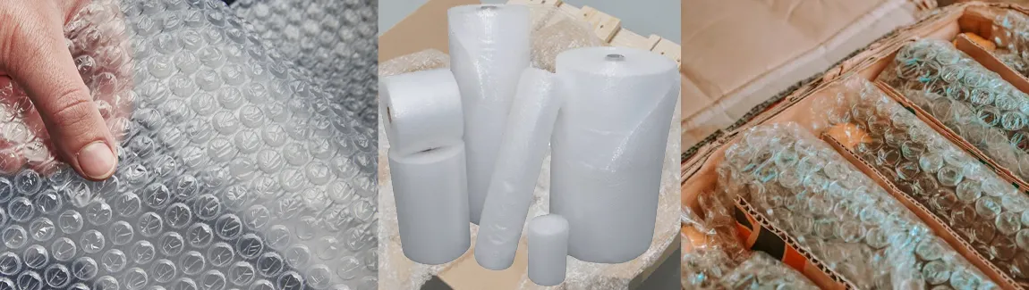 Bubbeltjesplastic voor het veilig verpakken van verzendingen