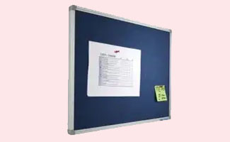 Bulletin board van vilt