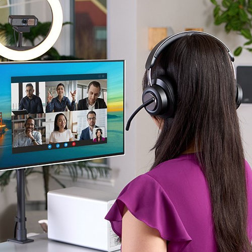 Headsets, speakers en microfoons voor bellen en online communiceren