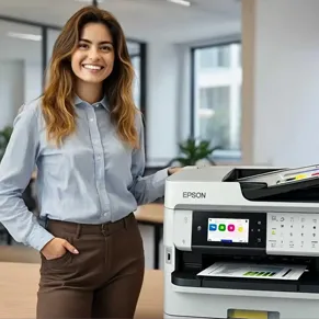 Tevreden klanten met een printer met PayPerPrint