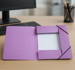 Elastomap met drie flappen en elastieksluiting voor losse papieren