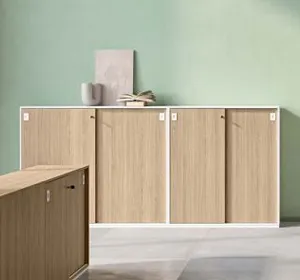 houten schuifdeurkast voor kantoor