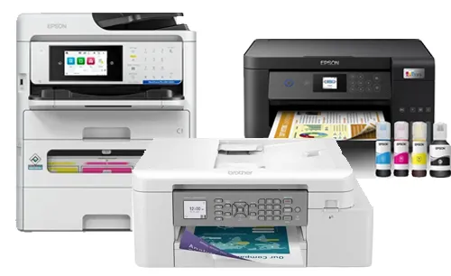 Inkjet printers voor thuis en zakelijk gebruik, professionele printkwaliteit in kleur en zwart-wit