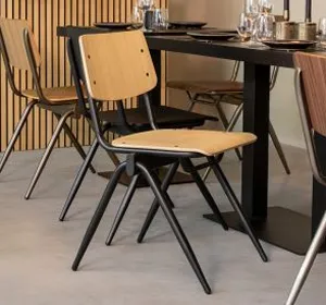 houten kantinestoelen
