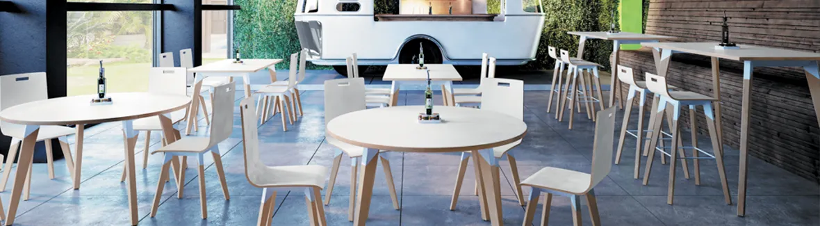 Kantinetafel voor bedrijfsrestaurant of kantine