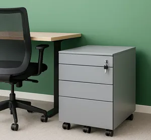 Ladeblok op wielen voor onder het bureau, mobiel kantoor ladeblok