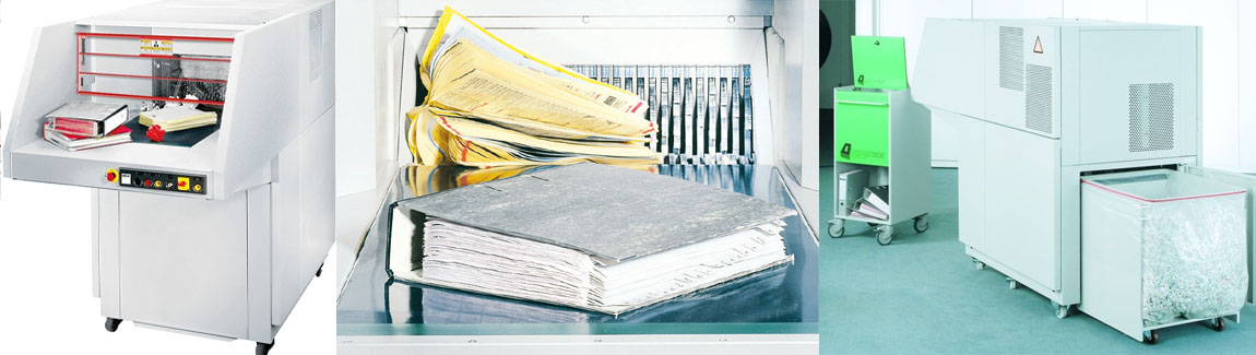 Papiervernietiger voor veilig vernietigen van vertrouwelijke documenten