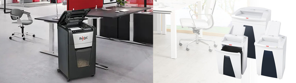 Professionele papierversnipperaar voor intensief gebruik op kantoor