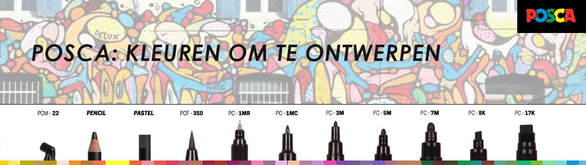 Posca stiften voor creatief gebruik