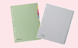 Tabbladen voor 2 rings map en ordner