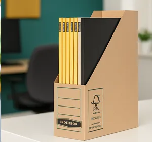 Karton tijdschriftenhouder geschikt voor archivering