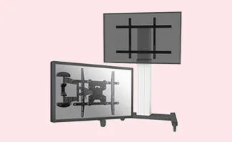 TV-beugel voor het veilig en netjes monteren van een vergaderscherm aan de wand