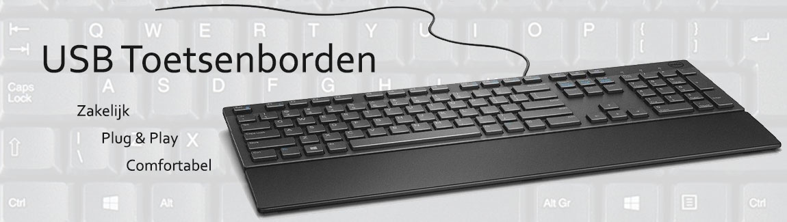 Bedraad toetsenbord met USB-aansluiting voor kantoor