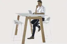 Vergadertafel voor professioneel overleg en samenwerking op kantoor