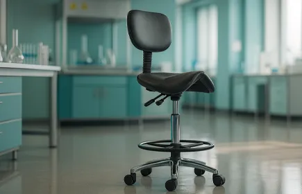 werkplaatskruk met rugleuning voor industrieel gebruik