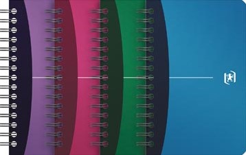 Notitieboekje A6 Geruit Assorti Kleuren Oxford Urban Mix 9x14 cm Enkel Stuk