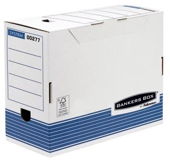 Bankers Box System transfer archiefdoos A4 rug van 15 cm blauw
