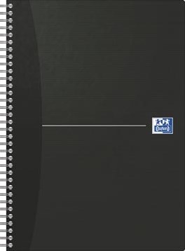 Oxford Schrift Smart Black & Original Blue 21 x 29,7 cm A4 geruit 5 mm zwart