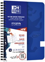 Oxford Touch spiraalblok A5 140 bladzijden blauw gelijnd-2
