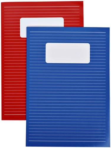 Schrift A4 lijn 80blz assorti-3