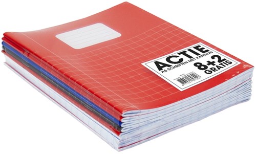 Schrift Verhaak Basic A5 ruit 10mm 80blz assorti