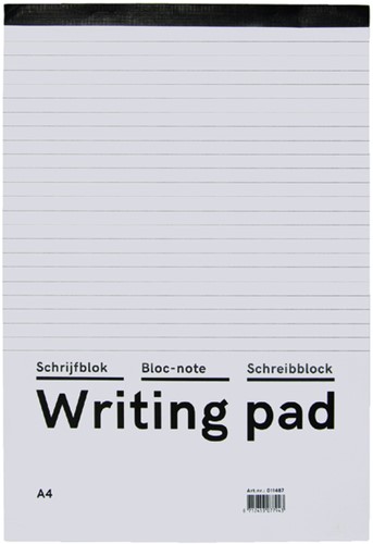Schrijfblok budget A4 60gr lijn