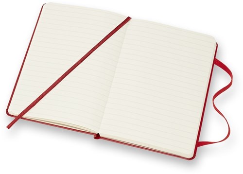 Moleskine Notitieboek Pocket 90x140mm Lijn Rood Hard Cover-3