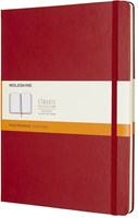 Moleskine Notitieboek XL Lijn Scarlet Red Hard Cover