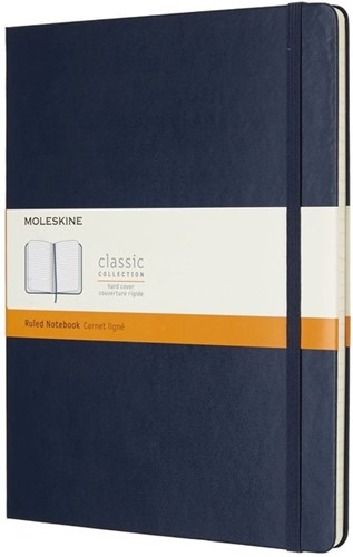 Moleskine Notitieboek XL 190x250mm Gelijnd Sapphire Blue