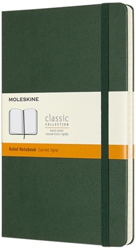 Moleskine notitieboek large lijn hard cover myrtle green