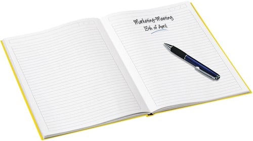 Notitieboek A5 gelinieerd Geel Leitz WOW 160blz 90gr-2