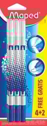 Maped inktuitwisser blister 4 + 2 stuks