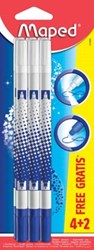 Maped inktuitwisser blister 4 + 2 stuks