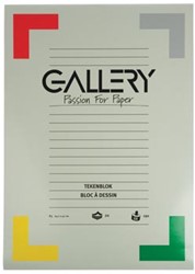 Gallery tekenblok 190 g/m², extra zwaar houtvrij papier 20 blad 29,7 x 42 cm A3