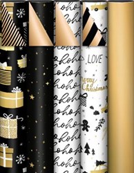 KP geschenkpapier Kerst 70 cm x 2 m assorti