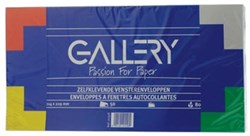 Enveloppen met venster rechts Gallery 114 x 229 mm pak van 50 stuks wit