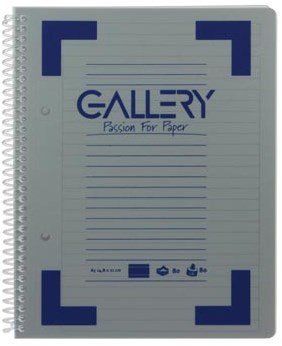 Notitieboek A5 Gelinieerd Traditional Kleuren Gallery Spiraalschrift Verpakkingseenheid