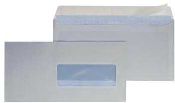 Envelop 114 x 229 mm venster rechts met plakstrip doos van 50 stuks-2