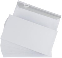 Envelop zonder venster Gallery 110 x 220 mm met plakstrip doos van 500 stuks wit