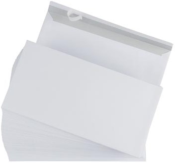 Envelop zonder venster Gallery 110 x 220 mm met plakstrip doos van 500 stuks wit