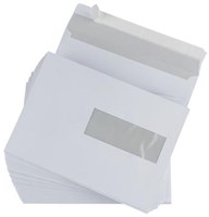 Envelop met venster rechts Gallery EA5 156 x 220 mm doos van 500 stuks wit