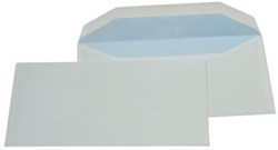Envelop zonder venster Gallery 114 x 229 mm wit doos van 500 stuks blauw