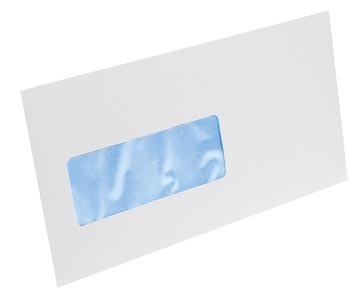 Envelop 114 x 229 mm venster links met plakstrip doos van 500 stuks