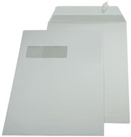 A4 envelop 229 x 324mm venster links met plakstrip doos van 250 stuks