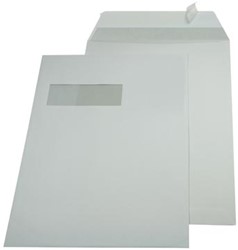 A4 envelop 229 x 324mm venster links met plakstrip doos van 250 stuks
