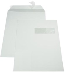 A4 envelop 229 x 324 mm venster rechts met plakstrip doos van 250 stuks
