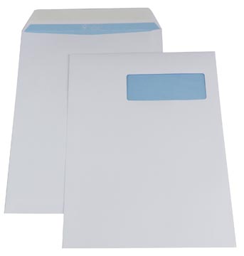 Envelop 230 x 310 mm venster rechts met plakstrip doos van 250 stuks